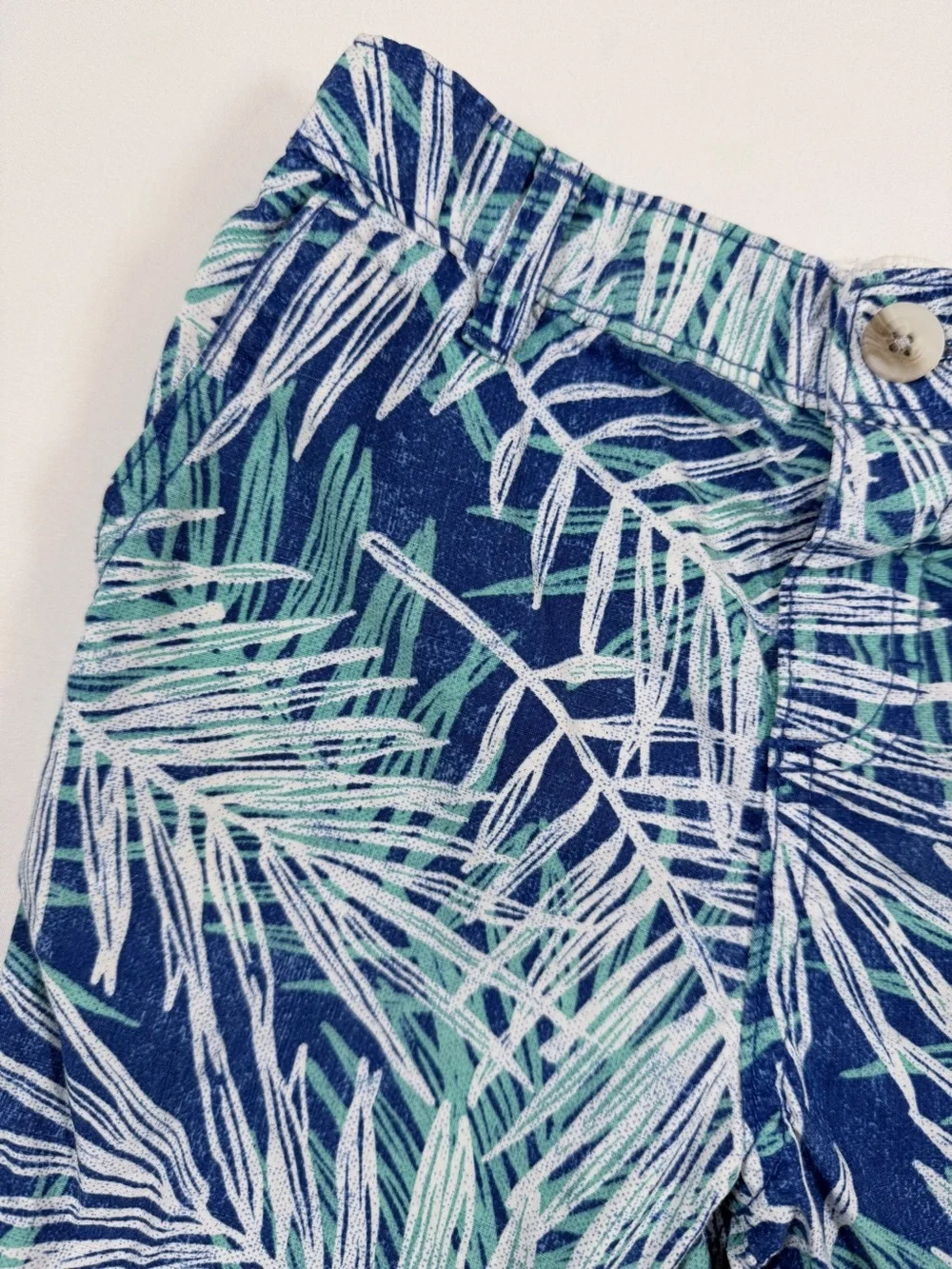 GYMBOREE Toddler‎ Boys 2T Shorts Tropical Palm Print Blue Vacation Beach